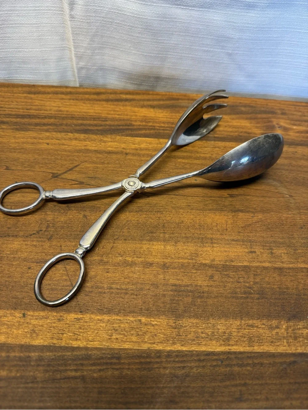 Stainless Steel Scissor Salad Tongs Spoon Fork Servers Kitchen Buffet Tool 10